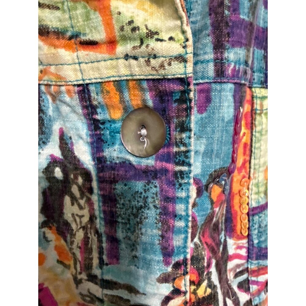 Multiples Cotton Jacket With Multi Color And Sequ… - image 5